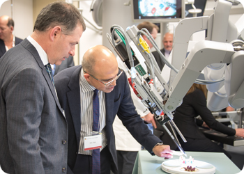 LHSC Chief of Cardiac Surgery Dr. Bob Kiaii (right) and donor Jamie Crich